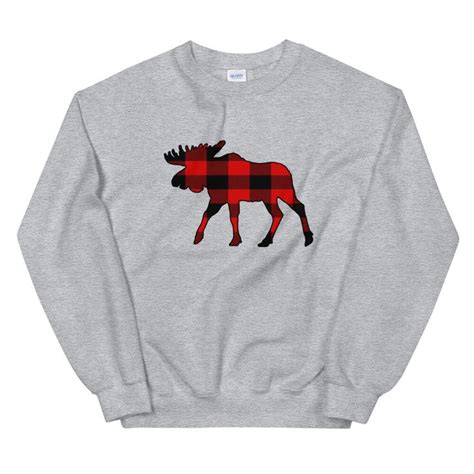 rocky mountain sweatshirt with moose on back