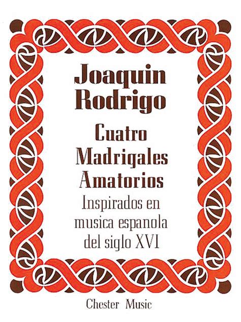 rodrigo cuatro madrigales amatorios high voice or pf sp f Kindle Editon