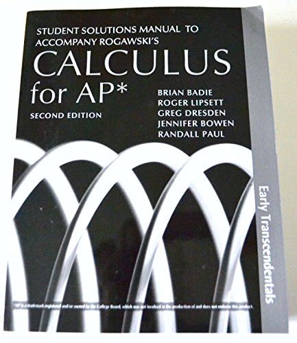 rogawski s calculus for ap second edition solutions manual Reader