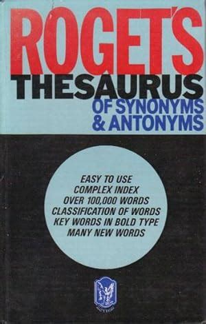 rogets thesaurus of synonums and antonyms Epub