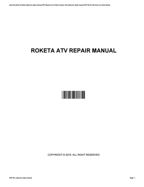 roketa repair manual Doc