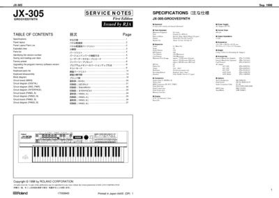 roland jx 305 manual PDF