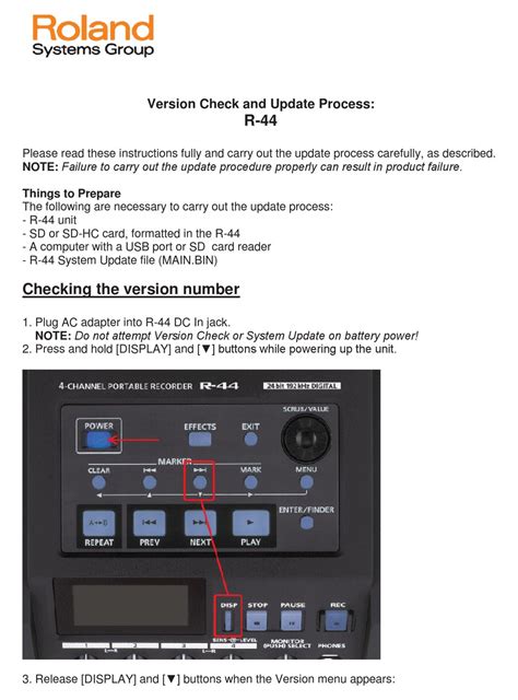 roland r 44 manual PDF