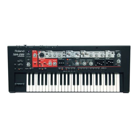 roland sh 201 music keyboards owners manual PDF