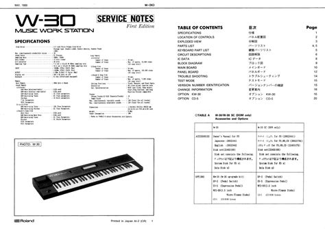 roland w 30 service manual Kindle Editon