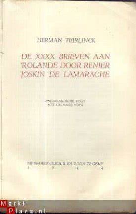 rolande met de bles de xxxx brieven aan rolande door renier joskin de lamarache Epub