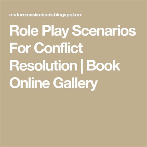 role-play-scenarios-for-conflict-resolution Ebook Kindle Editon