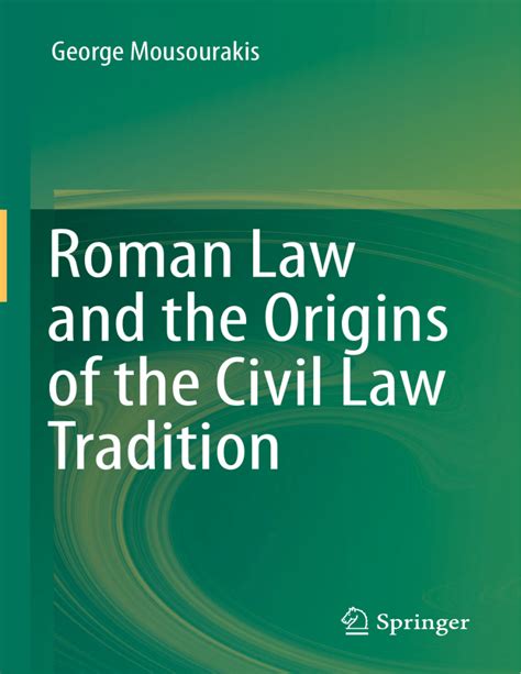 roman law and the origins of the civil law tradition PDF