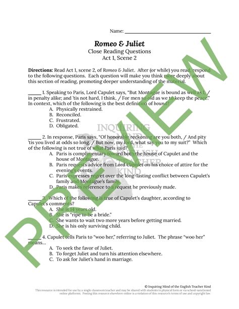 romeo and juliet applied practice answers Kindle Editon