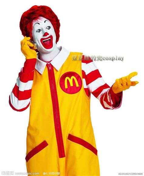 ronald mcdonald cosplay costumes suit adult funny outfit halloween christmas