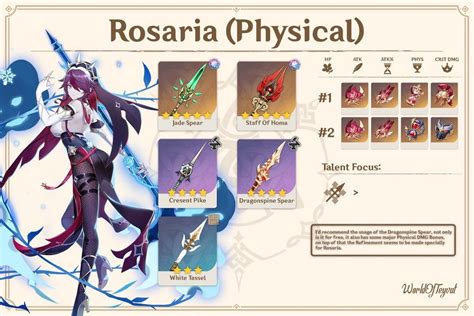 rosaria genshin build