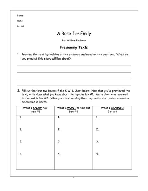 rose for emily study guide answers Ebook Kindle Editon