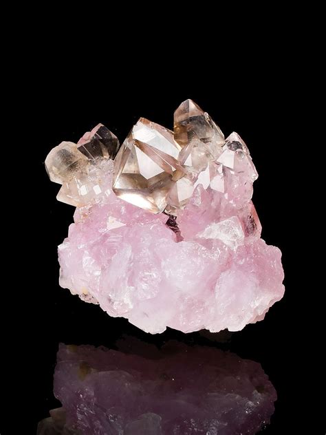 rose quartz smoky quartz