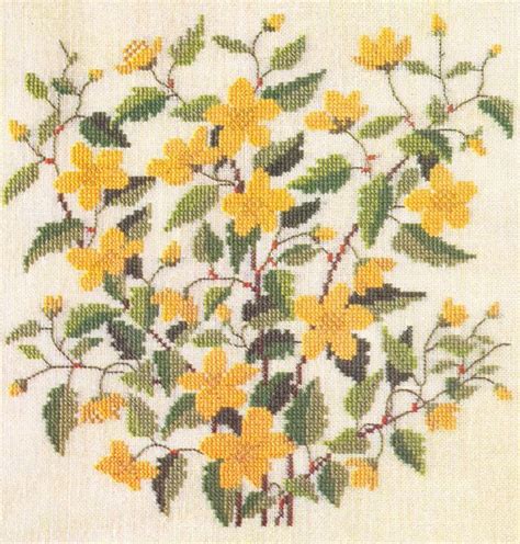 roses and flowering branches in counted cross stitch Epub