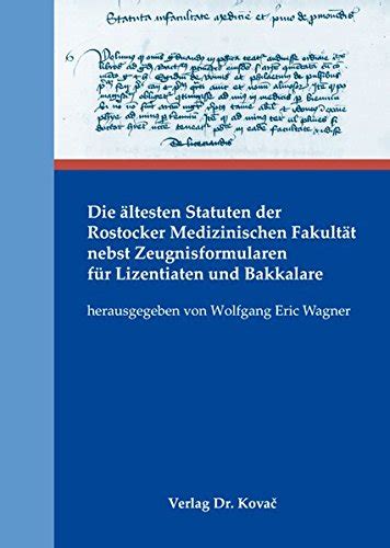 rostocker medizinischen zeugnisformularen lizentiaten bakkalare Epub