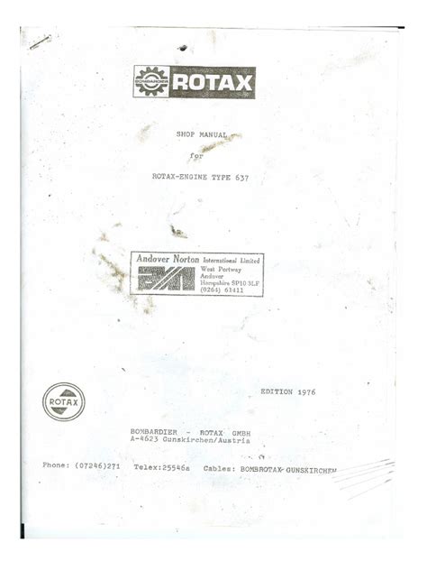 rotax 600 manual pdf Reader