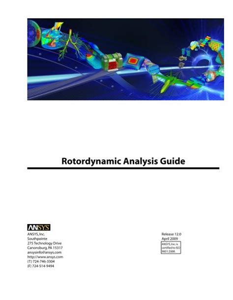 rotor dynamic analysis guide ansys pdf Kindle Editon