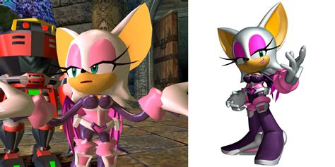 rouge the bat sonic heroes from the back