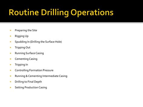 routine drilling operations answers Doc