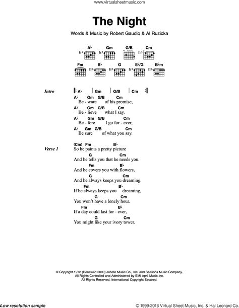 routines in the night chords