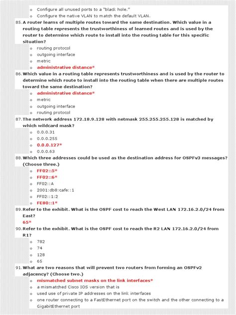 routing switching essentials exam answers PDF