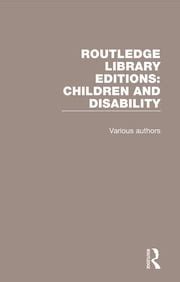 routledge library editions disability childhood Kindle Editon
