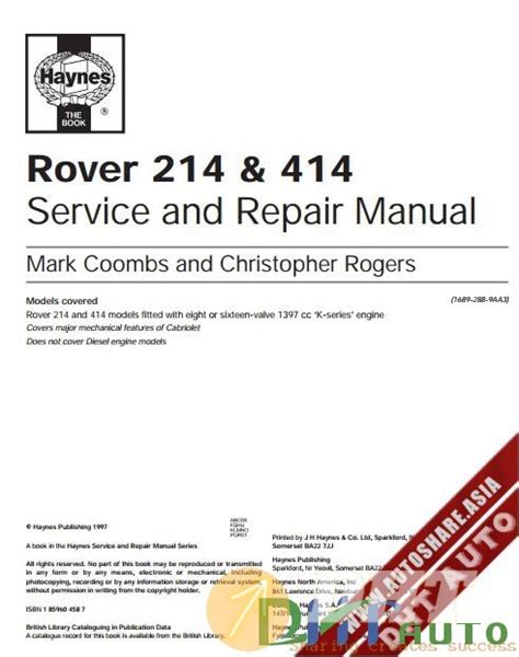 rover 414 service repair manual pdf Epub