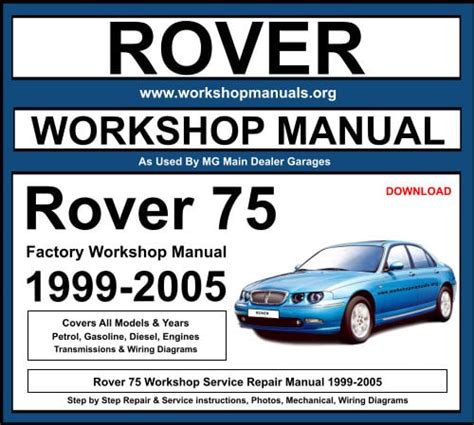 rover 75 workshop manual Kindle Editon