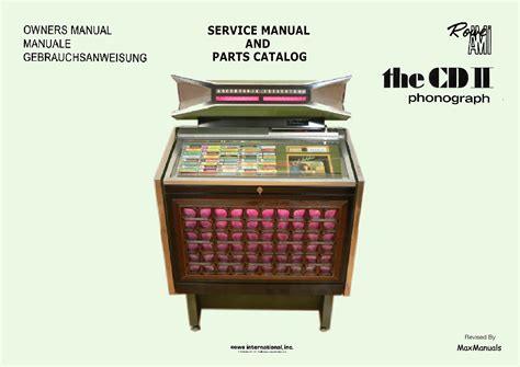 rowe ami jukebox manual serial 13304 PDF
