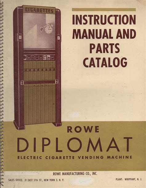 rowe vending machine manual Epub