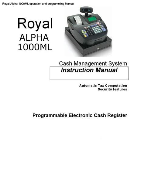 royal alpha 850 manual Epub