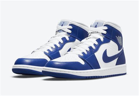 royal blue and white jordans