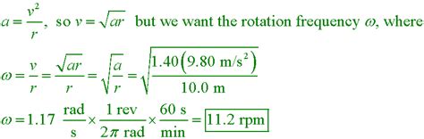 rpm m/s