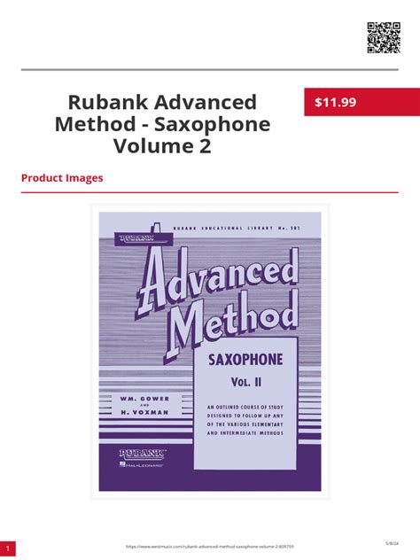 rubank advanced method saxophone pdf Reader