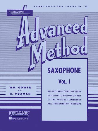 rubank advanced method saxophone vol 1 rubank educational library Epub