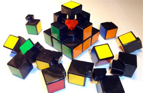 rubik's cube taken apart
