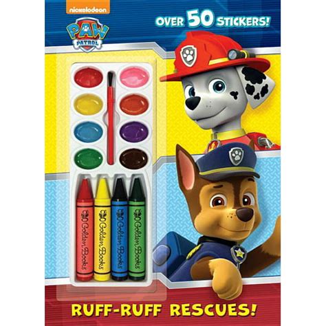 ruff ruff rescues paw patrol color and paint plus stickers PDF