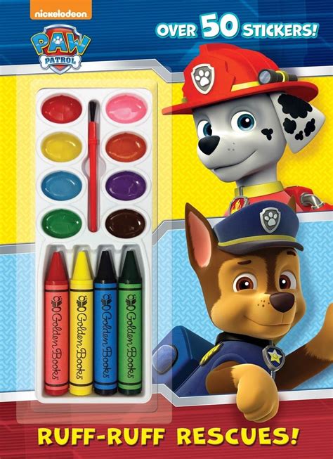 ruff ruff rescues paw patrol color and paint plus stickers PDF