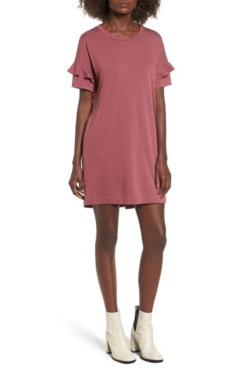 ruffle t shirt dress