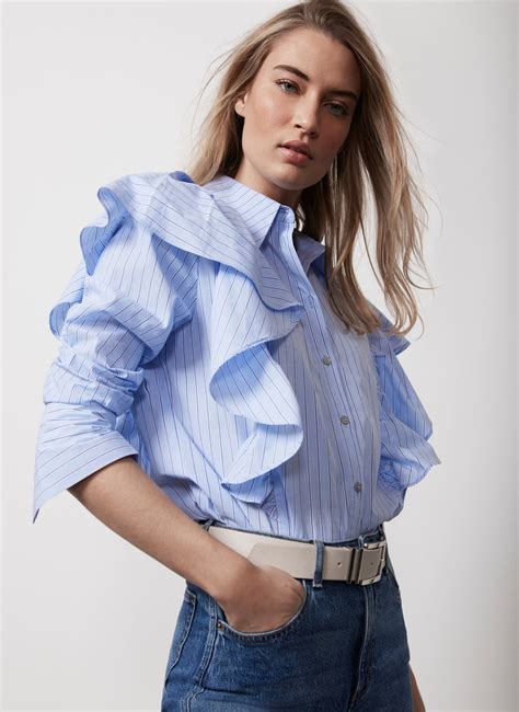 ruffle womens shirt