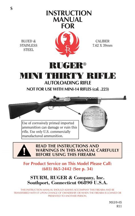 ruger mini 30 manual Doc