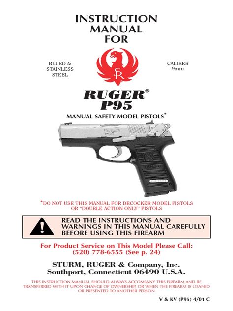 ruger p95 instruction manual PDF