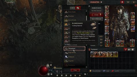 runeshards diablo 4