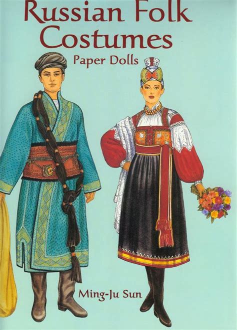 russian folk costumes paper dolls PDF