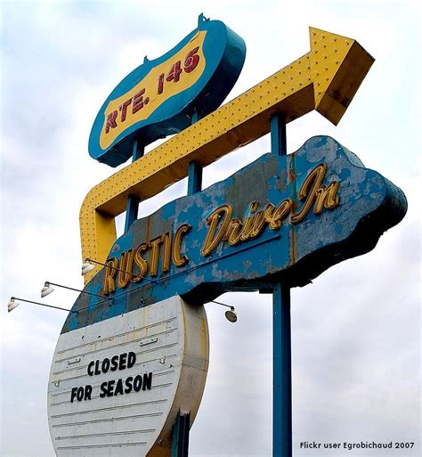 rustic tri-view drive-in theatre