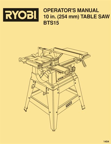 ryobi 10 table saw manual Doc