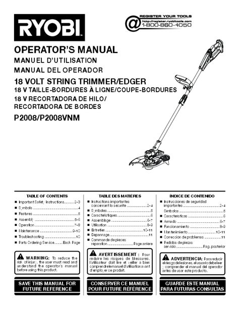 ryobi string trimmer manual Epub