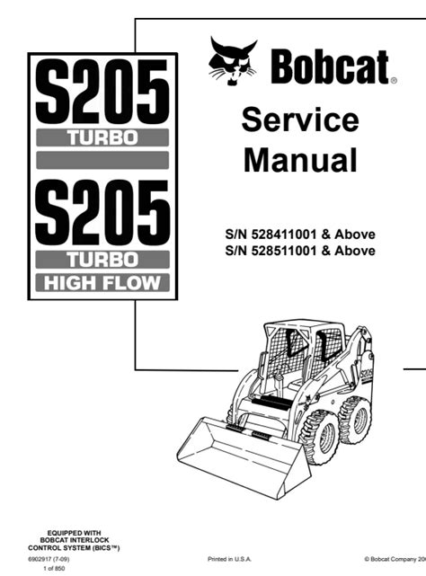 s205 bobcat service manual Doc