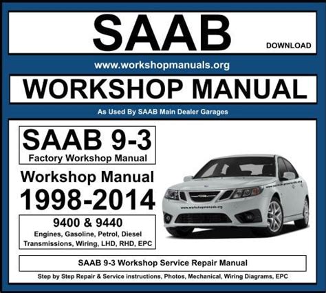 saab 9 3 workshop manuals Epub