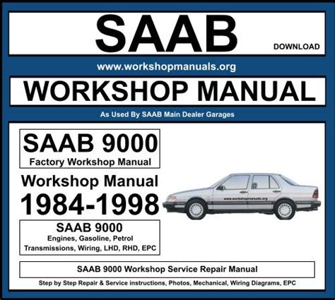 saab 9000 workshop manual Epub